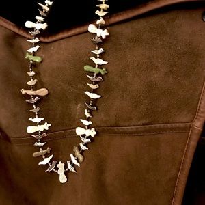 Native American Navajo fetish and Heishe necklace